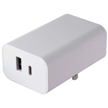 Load image into Gallery viewer, 42W Dual Port Wall Power Adapter, Simultaneous Charging Block With USB-C And USB-A Interfaces For Portable Devices
