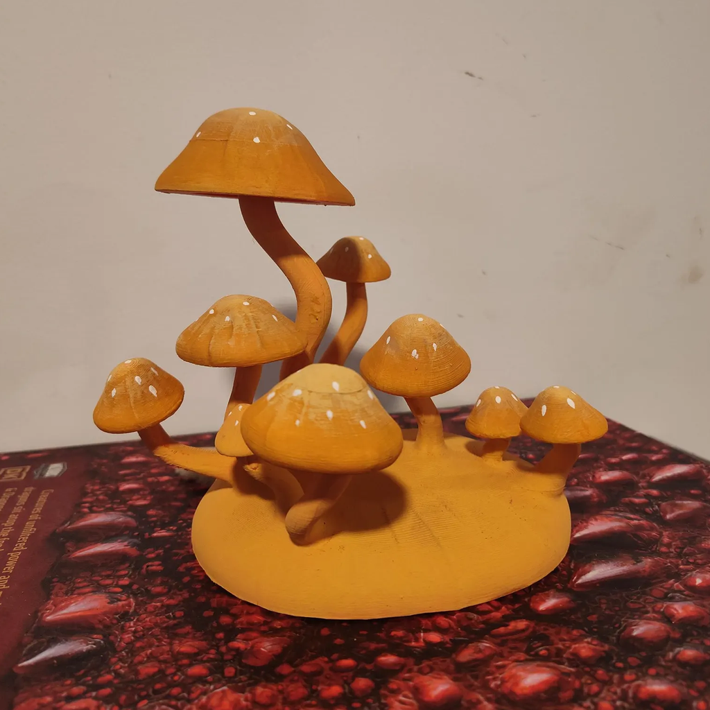 Fantasy Mushroom Shaped Phone Holder, Decorative Desktop Device Support Stand For Bedside And Workstation