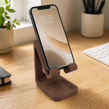 Load image into Gallery viewer, Dual-Function Desktop Device Support Bracket, Integrated Smartphone Holder With Built-In Storage Compartment For Audio Accessories