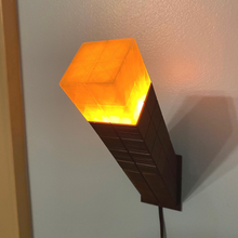 Load image into Gallery viewer, Pixel Block Torch Wall Mount Lighting, Flickering Flame Effect LED Ambient Lamp For Gaming Spaces And Bedrooms