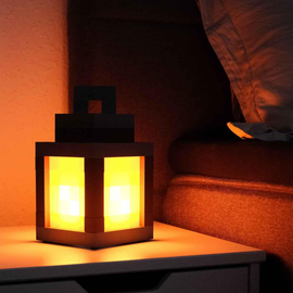 Geometric Pixel Lantern LED Table Light, Multi-Color Ambient Night Lamp For Desktop Decor And Children’s Bedrooms