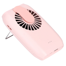 Load image into Gallery viewer, Multi-Mode Wearable Waist Cooling Fan, 3 Adjustable Wind Levels Rechargeable Portable Fan With Stand &amp; Lanyard