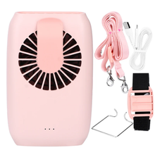 Load image into Gallery viewer, Multi-Mode Wearable Waist Cooling Fan, 3 Adjustable Wind Levels Rechargeable Portable Fan With Stand &amp; Lanyard