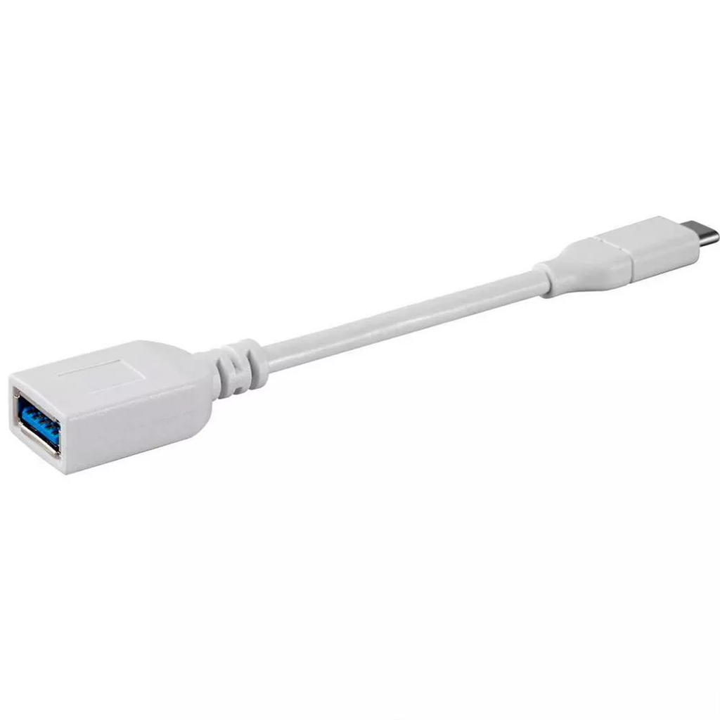 Short USB-C Male To USB-A Female Adapter Cable, High Speed Data Transfer & Power Supply Extension Converter Cord